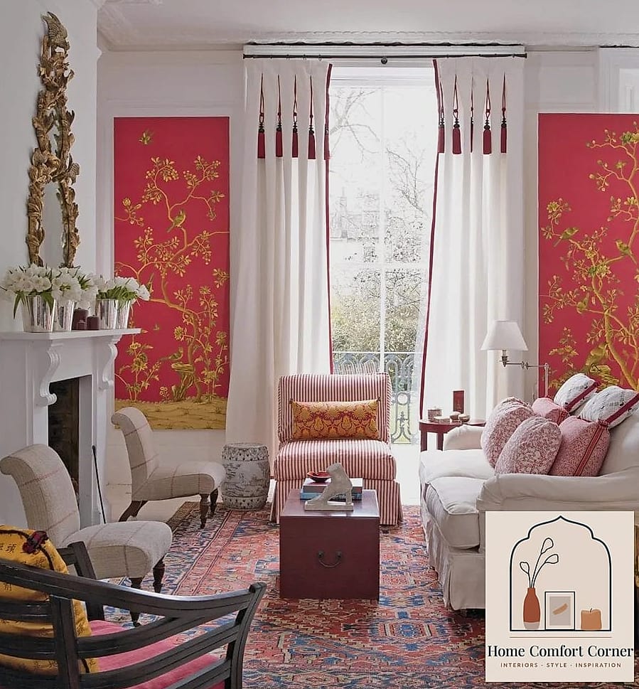25 Red Room Decor Designs You Need to See Right Now 8 Layered Red and Cream Bedding