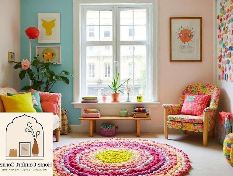 Layered Rug Combo for a Cozy Corner