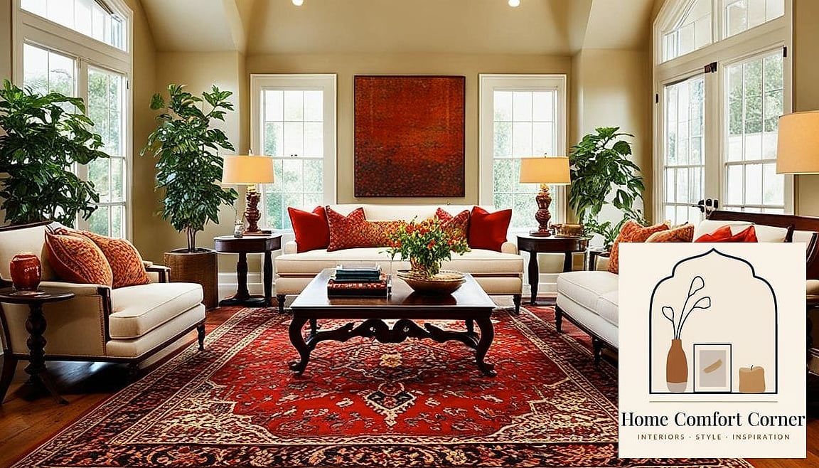 Layered Rugs in the Living Room