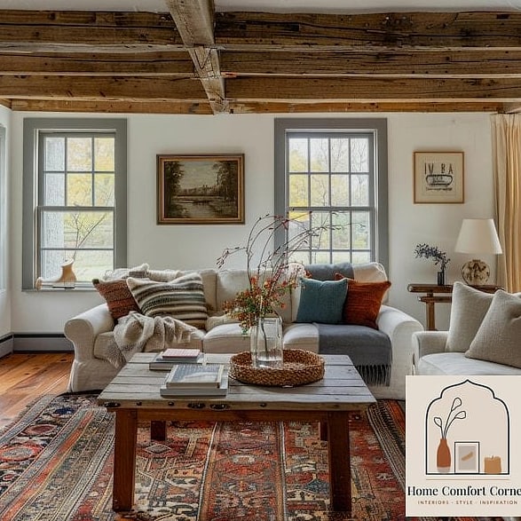 7 Rustic Home Decor Ideas That Will Transform Your Space 7 Layered Textiles in Warm, Earthy Tones
