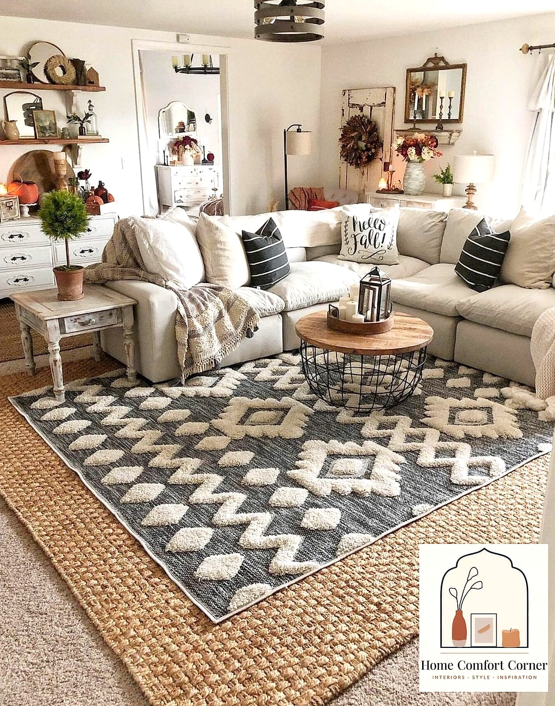 Layering Rugs for a Collected Look