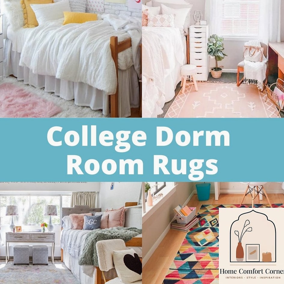 Layer a Rug Over the Institutional Flooring
