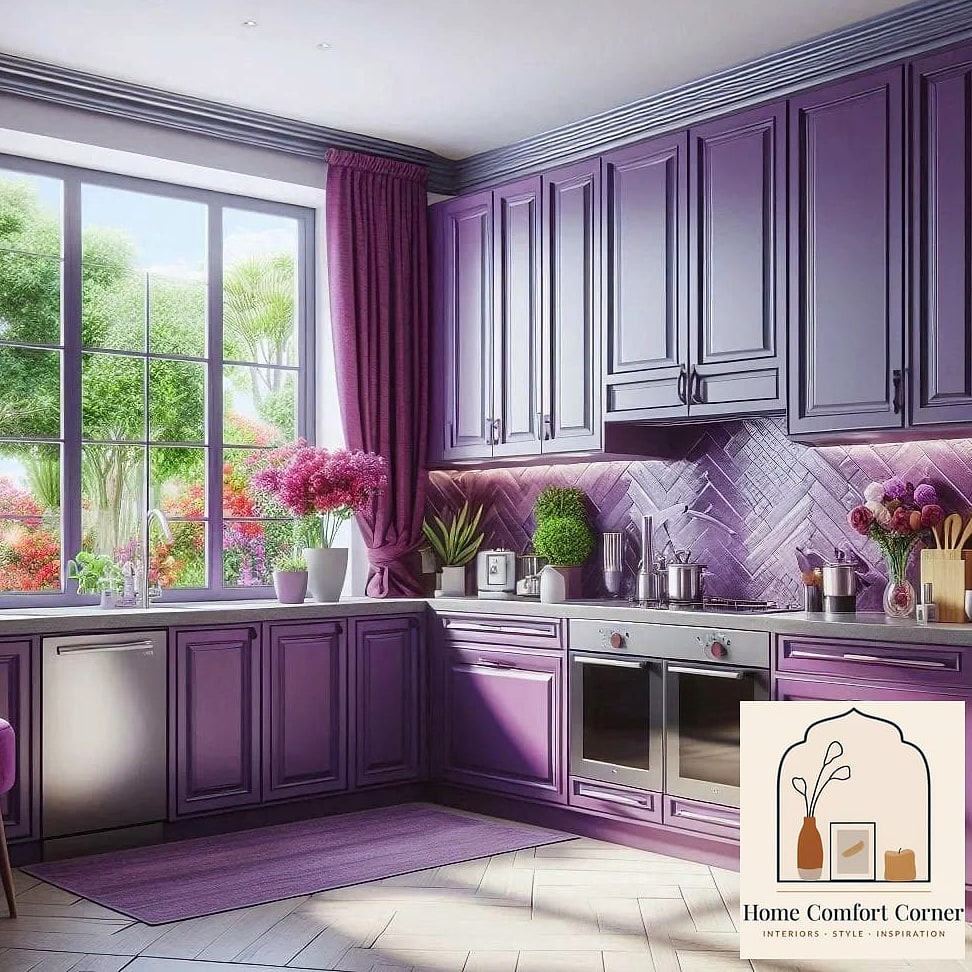 Lilac Kitchen Cabinets