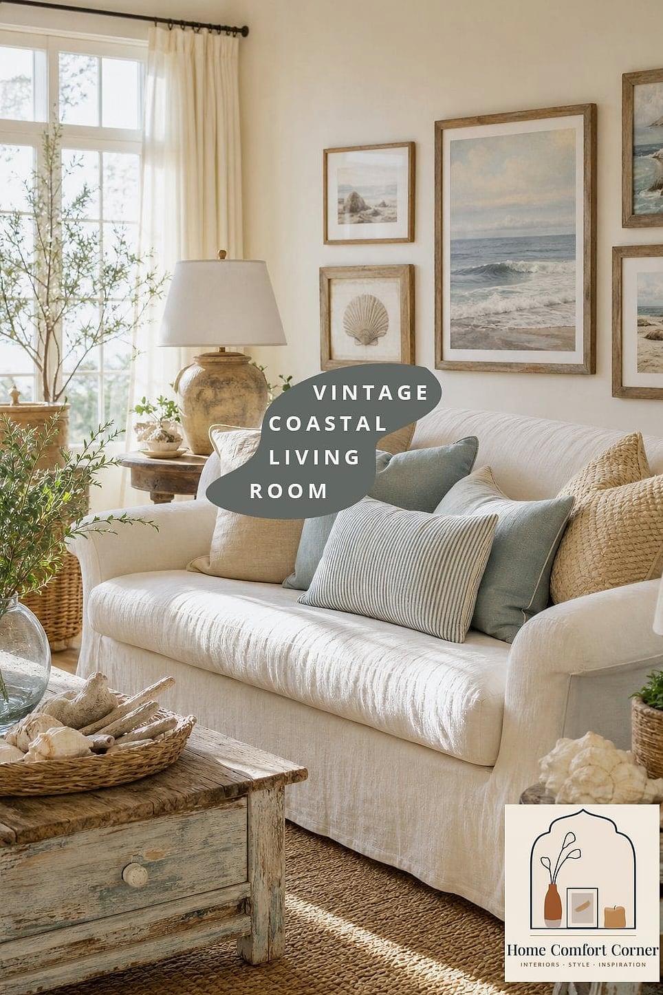 Linen Slipcovered Sofas