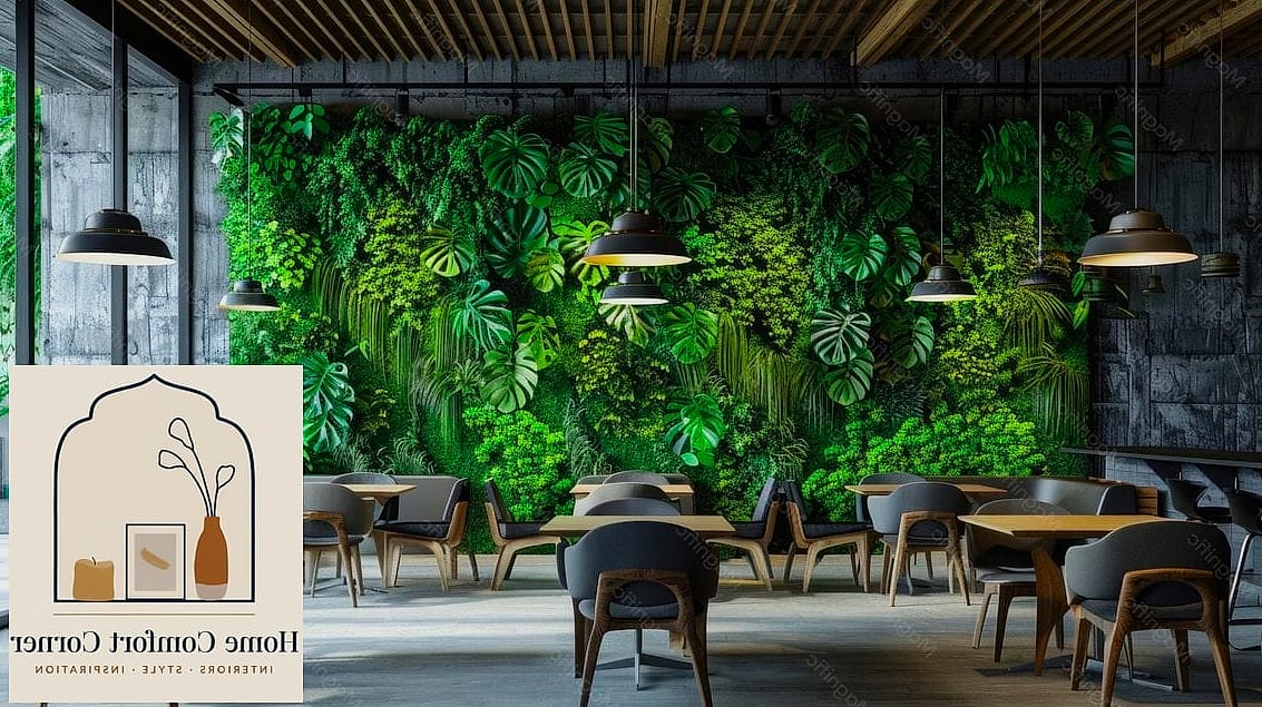 Living Herb Walls Near the Dining Area