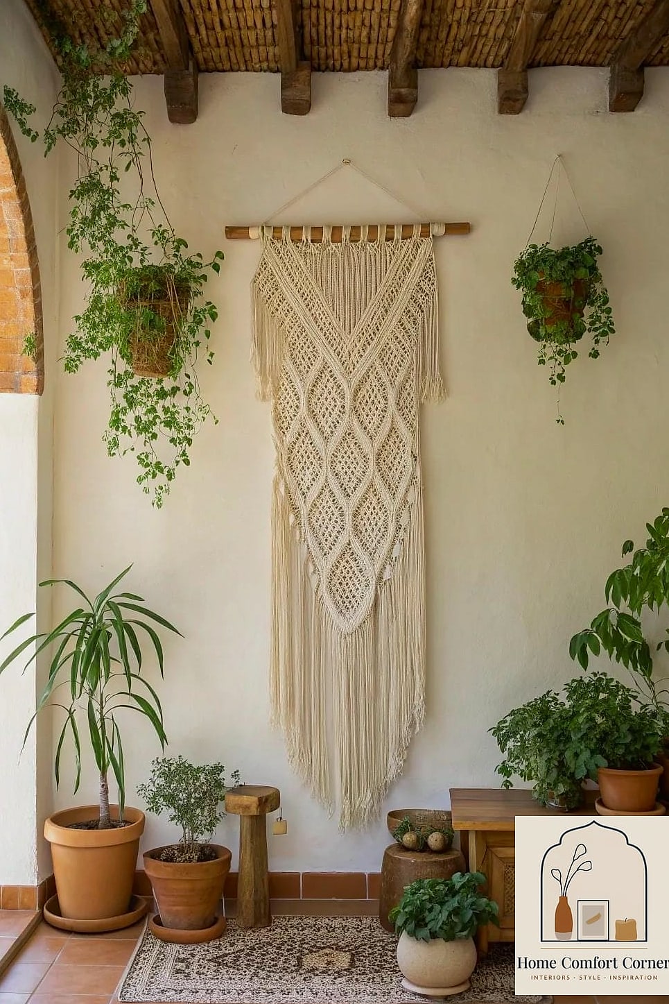 22 Mexican Home Decor Ideas That Are Both Stylish and Practical 19 Macrame and Woven Wall Hangings