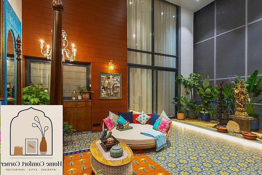 21 Terrace Room Ideas Indian Designs That Maximize Style and Function 8 Mandala-Inspired Floor Rug
