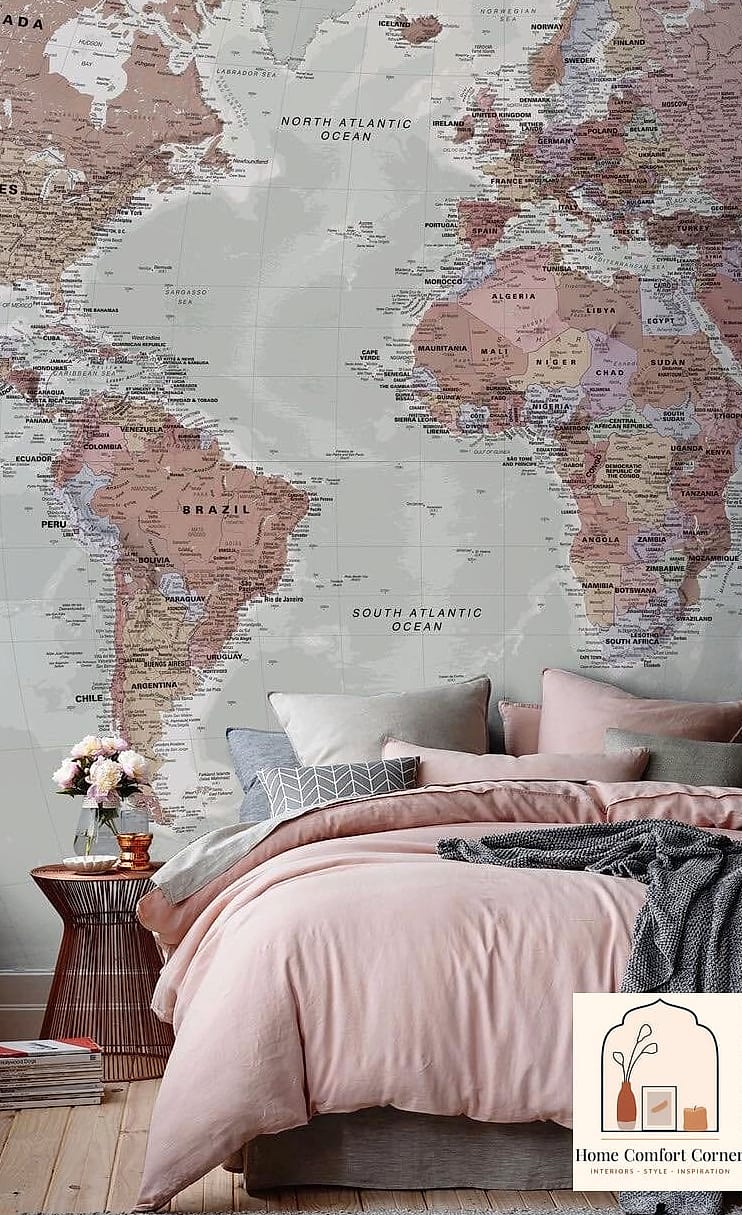 Map or Travel-Themed Wall Art
