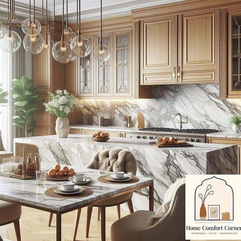 17 Classic Interior Design Ideas That Are Trending on Pinterest 16 Marble Countertops and Backsplashes