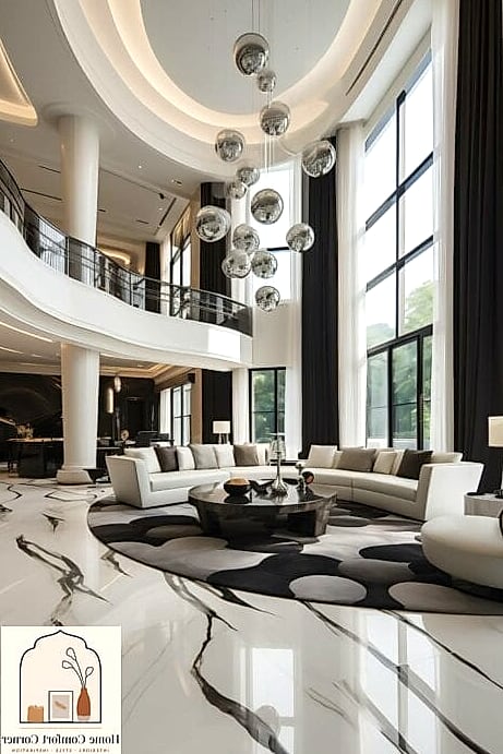 23 Black And White Room Decor Looks We're Obsessed With This Year 5 Marble Everything