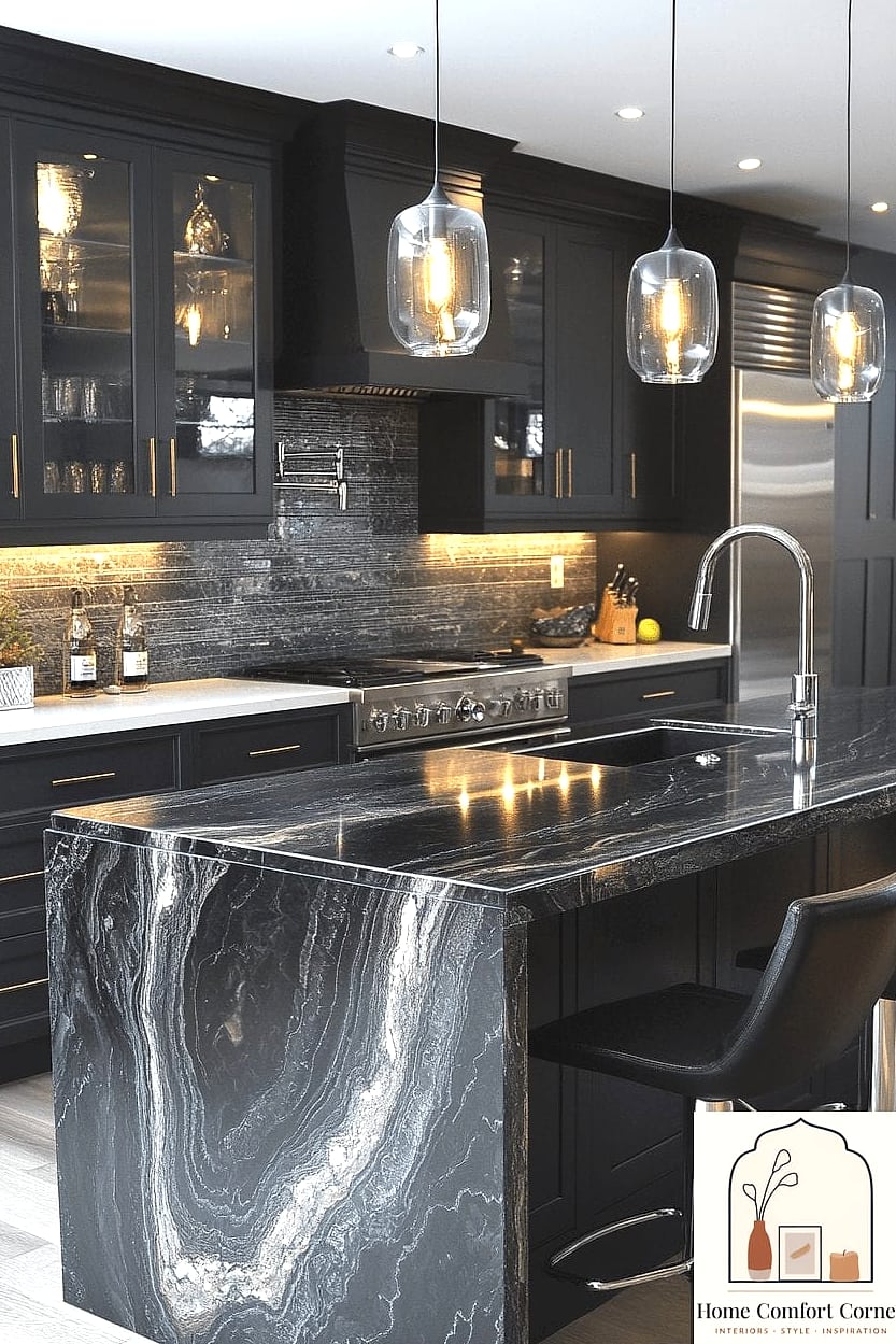 Marble-Look Countertop Trays