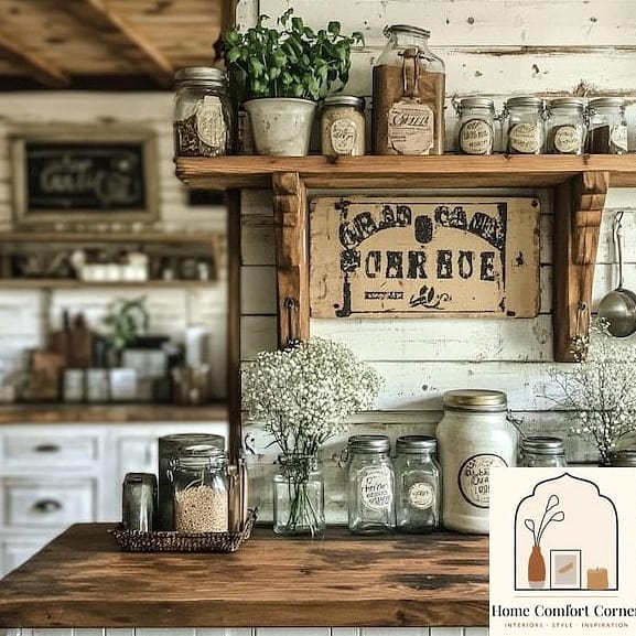 14 Beautiful Vintage Farmhouse Decor Inspiration Photos Worth Saving 10 Mason Jars as Everyday Storage