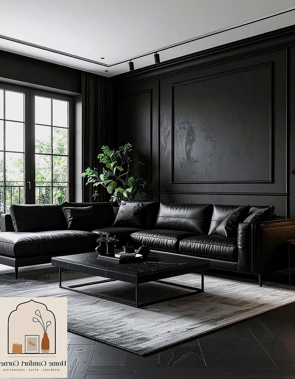 Matte Black Fixtures as an Accent