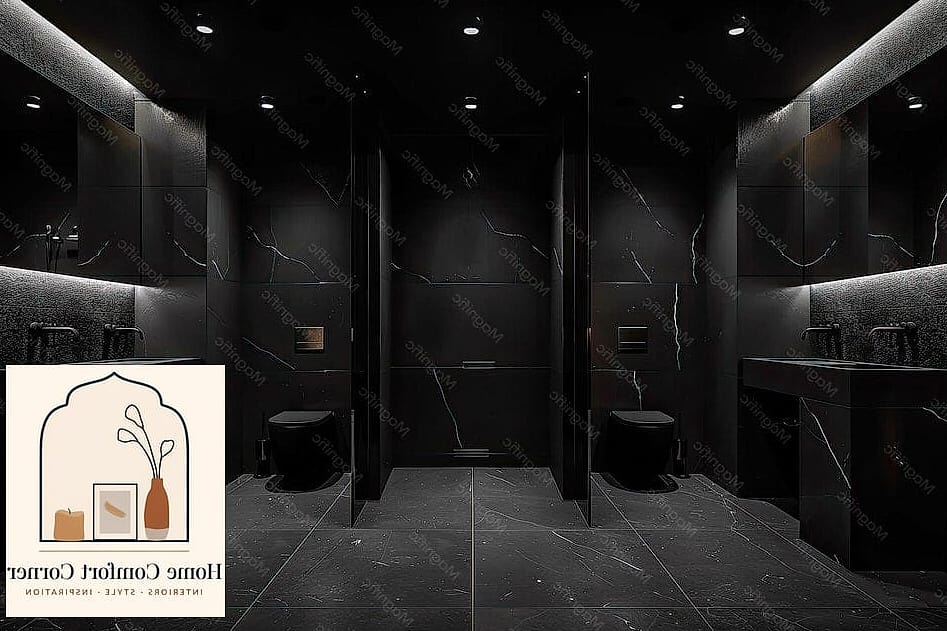Matte Black Fixtures for Modern Contrast