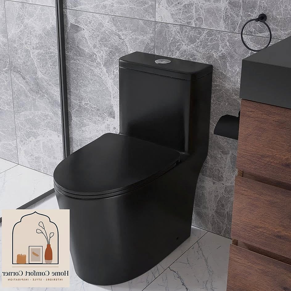 Matte Black Fixtures Against White Walls