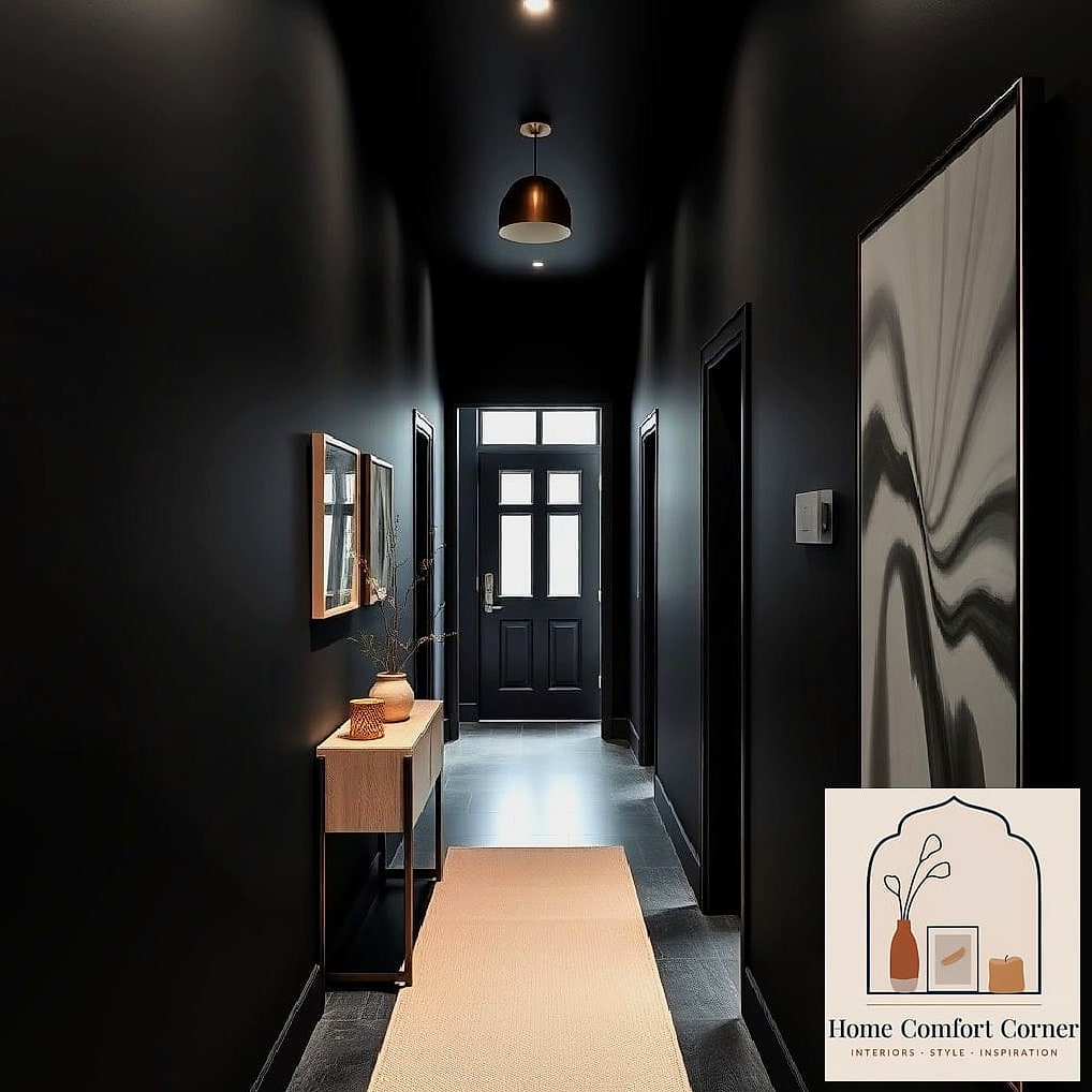 Matte Black Fixtures for Contrast
