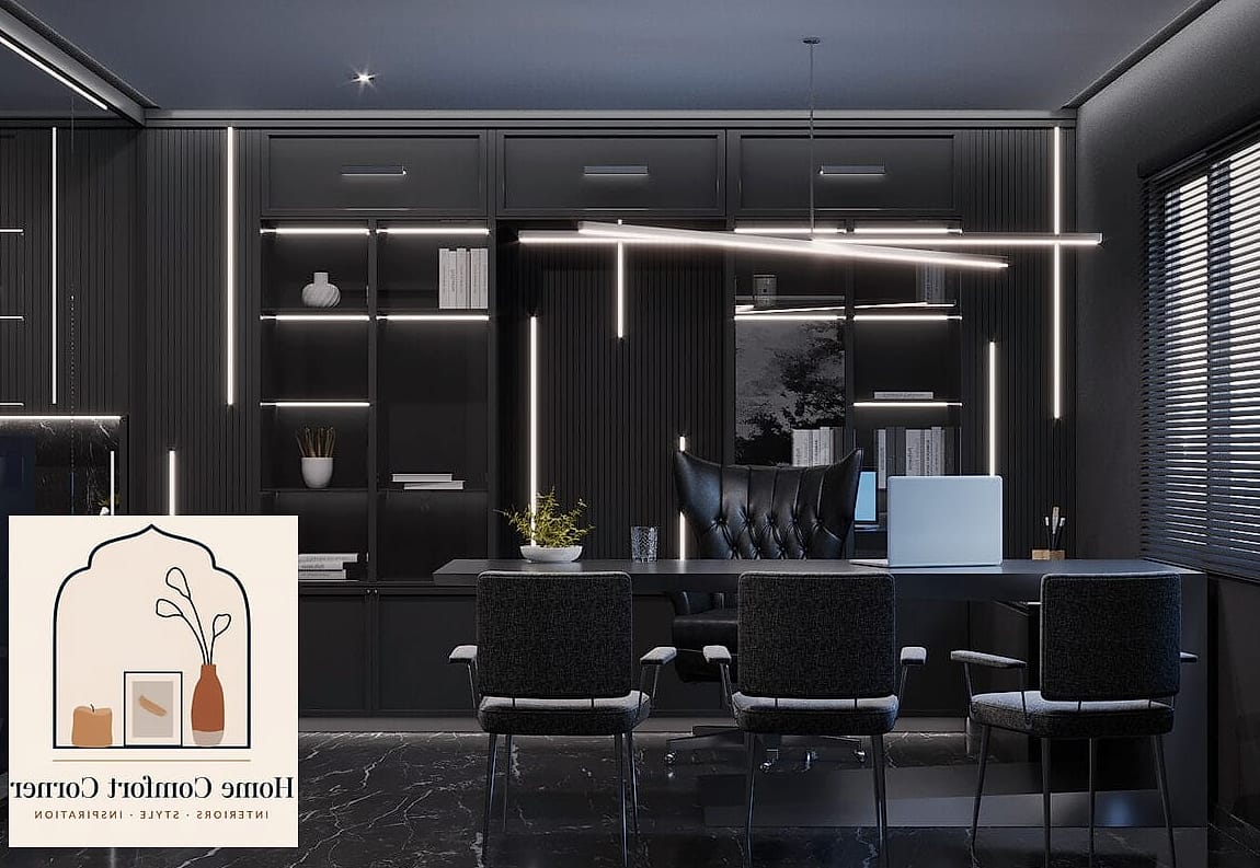 Matte Black Statement Desk