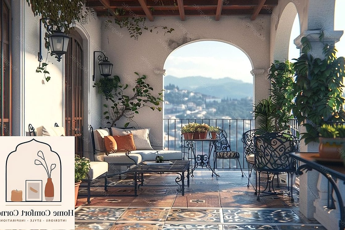 Mediterranean-Inspired Terrace with Terracotta Accents