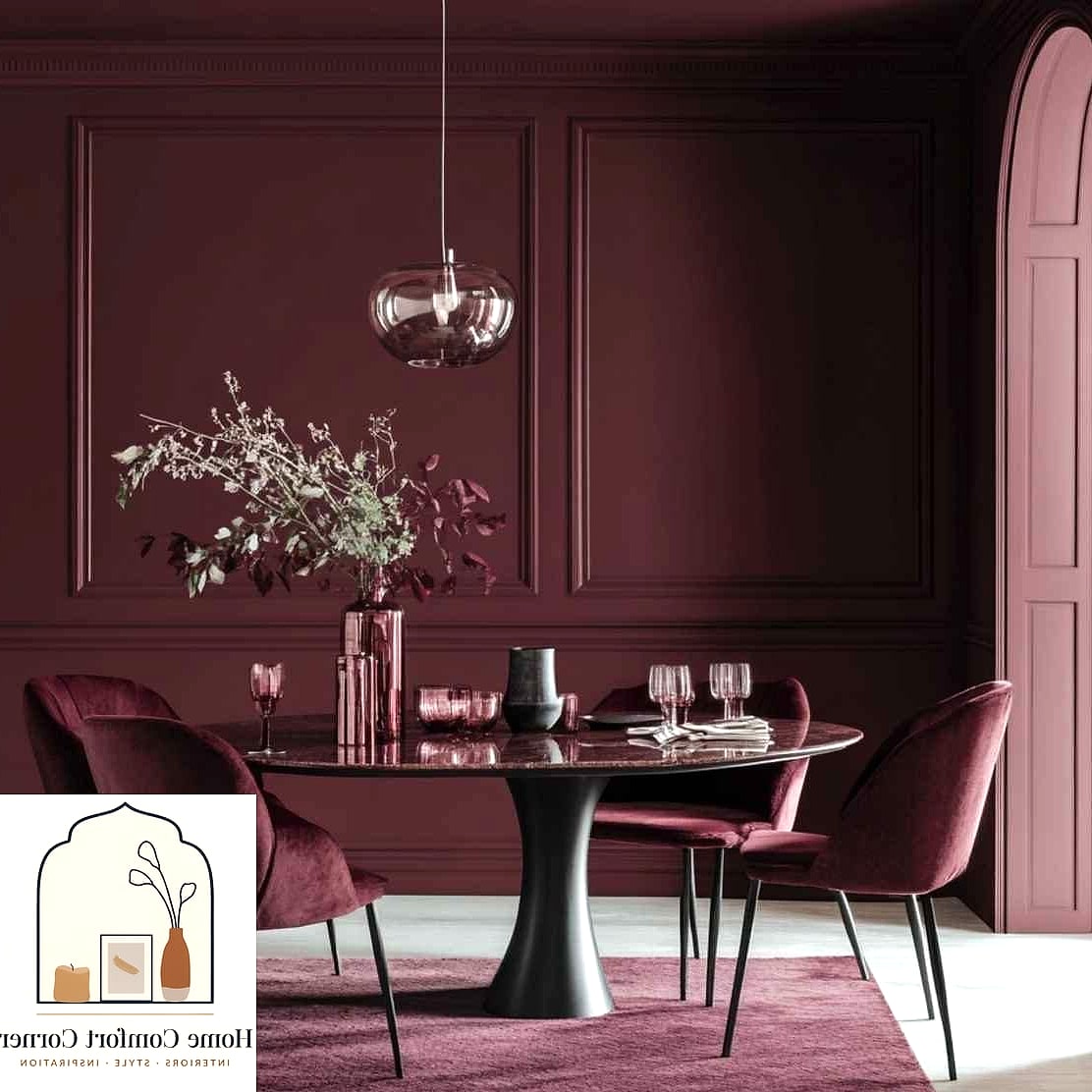 25 Red Room Decor Designs You Need to See Right Now 25 Merlot Painted Built-In Bookshelves