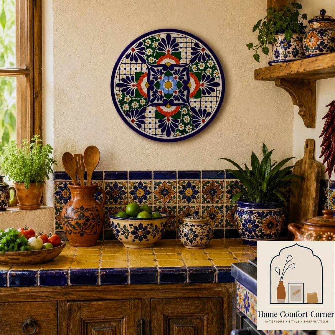Mexican Talavera Tile Backsplashes