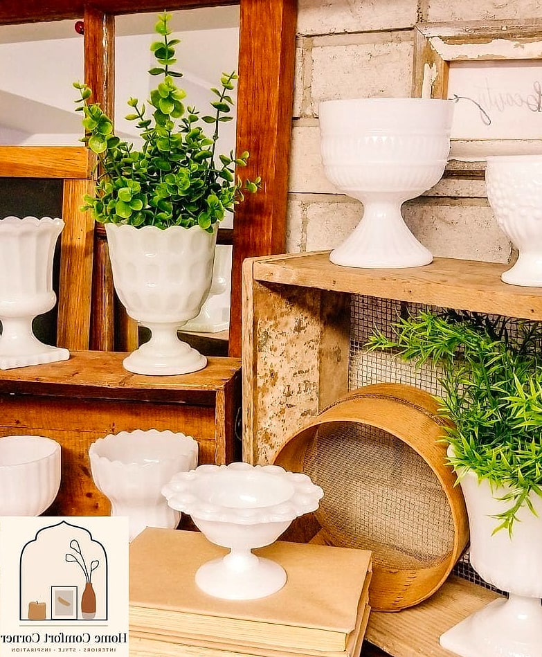 Milk Glass Vases
