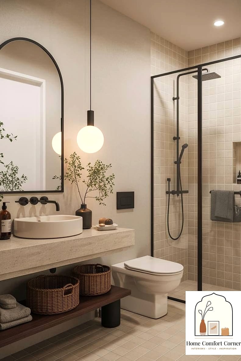 Minimalist Bathroom with Floating Vanity