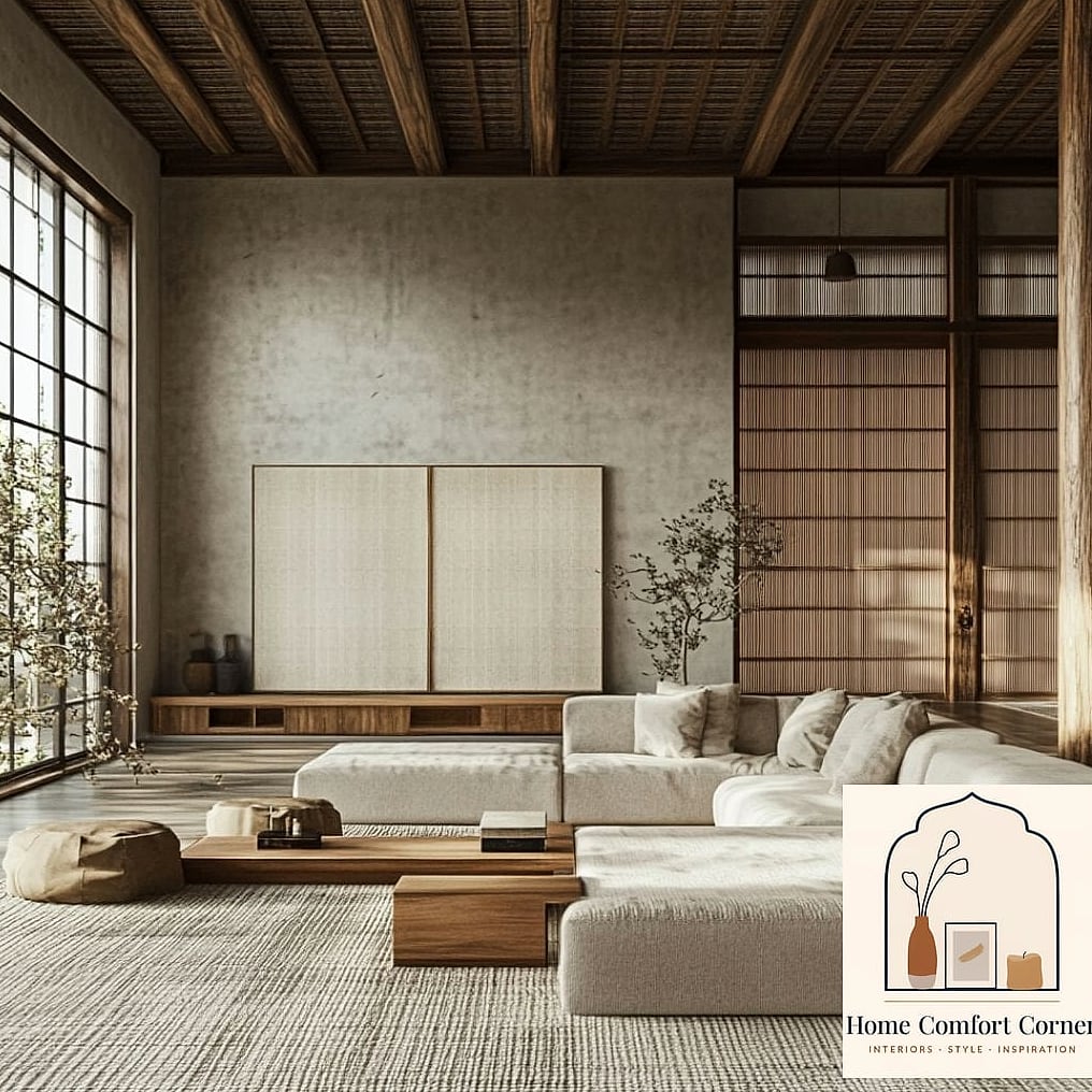 Minimalist Japandi Living Space