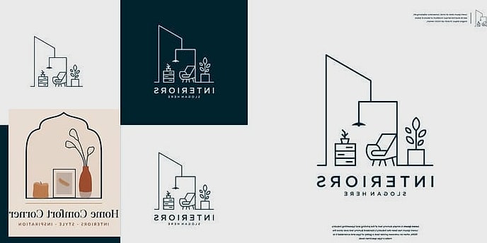 15 Beautiful Interior Design Logo Inspiration Photos Worth Saving 2 Minimalist Line Art Furniture Icon