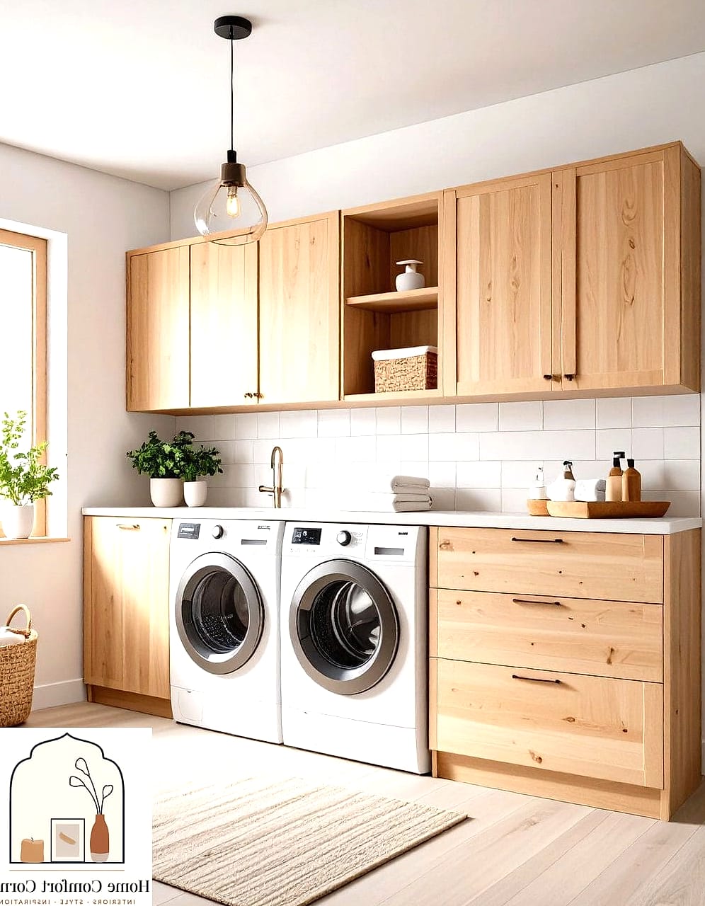 20 Laundry Room Ideas Top Loader Layout Designs That Maximize Style and Function 21 Minimalist Scandinavian Layout