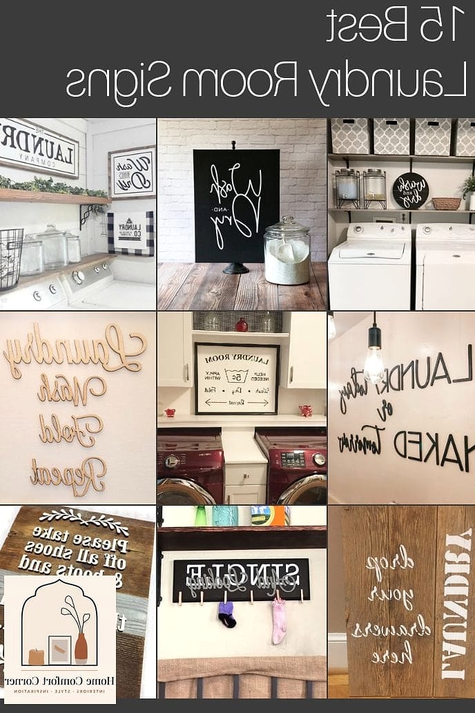 18 Diy Laundry Room Ideas Designs That Maximize Style and Function 14 A Mini Message with Removable Wall Decals