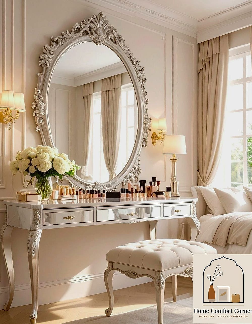 Mirrored Furniture Accents
