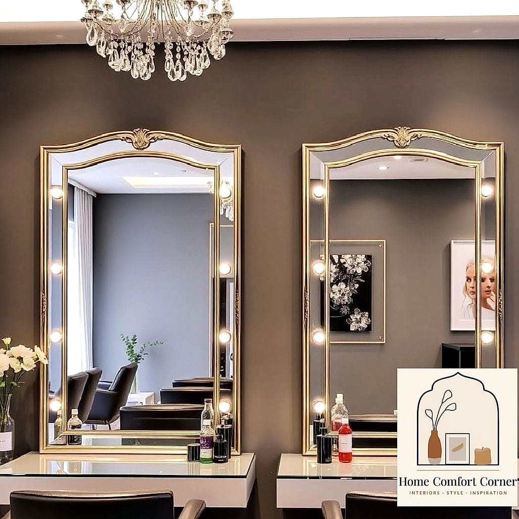 19 Salon Interior Design Ideas That Are Both Stylish and Practical 18 Mirror Frames as a Design Detail