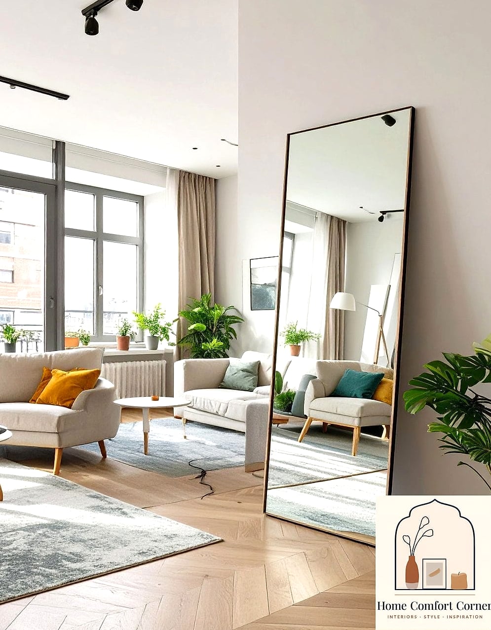 Mirrors Placed to Reflect Natural Light