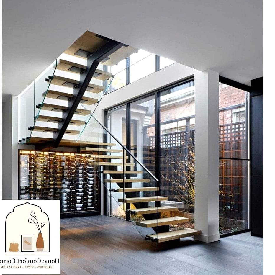 Mixed Metal Stair Details
