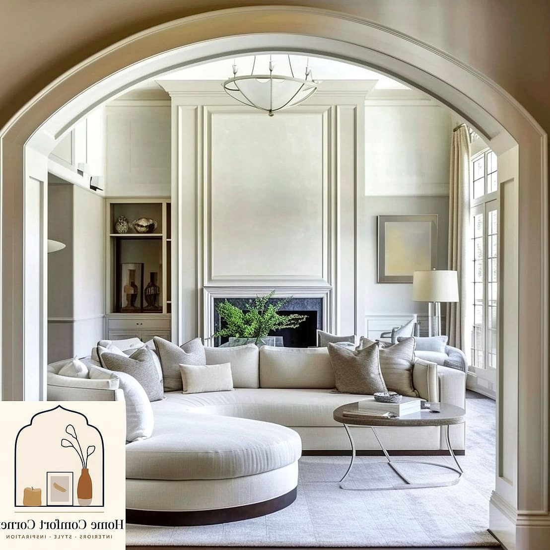 Mixing Curved and Straight Furniture Lines