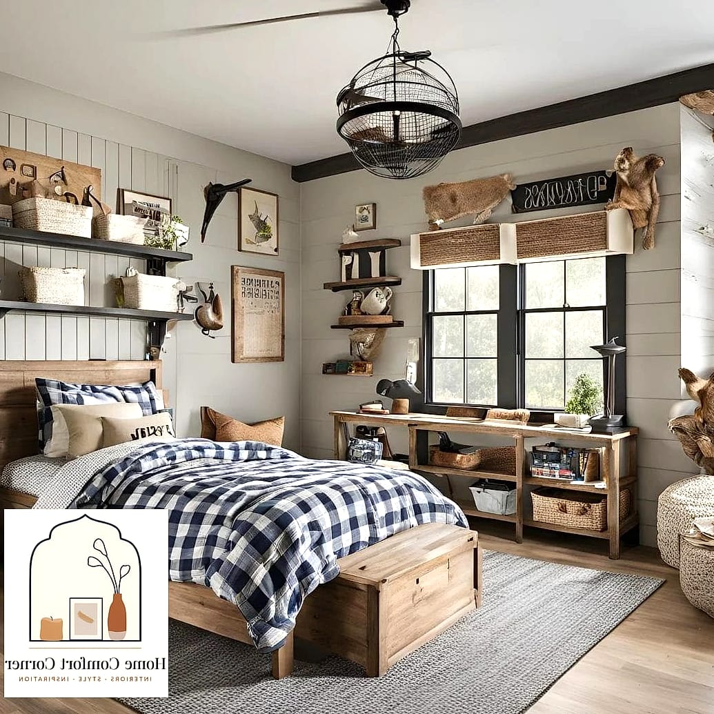 Modern Farmhouse Bunk Room
