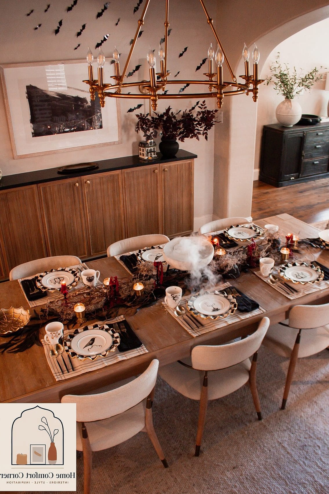 Moody Black Mantel Styling