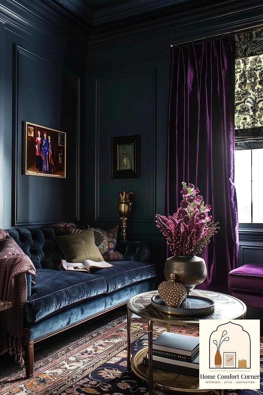 Moody Color-Drenched Rooms