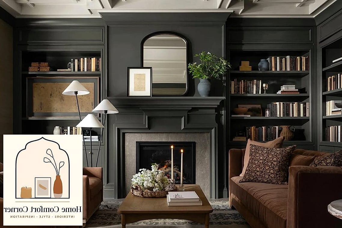 20 Aesthetic Room Decor Ideas Inspiration Boards You'll Want to Copy 11 Moody Dark Accent Wall