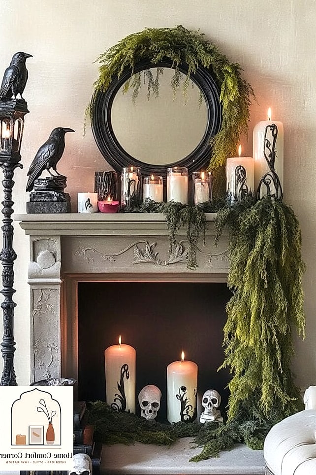 A Moody Mantel Display