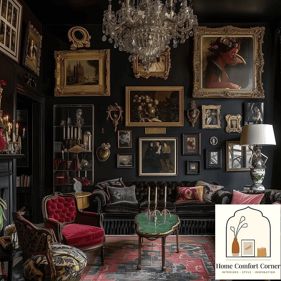 21 Room Decor Aesthetic Ideas That Are Both Stylish and Practical 13 Moody Maximalism