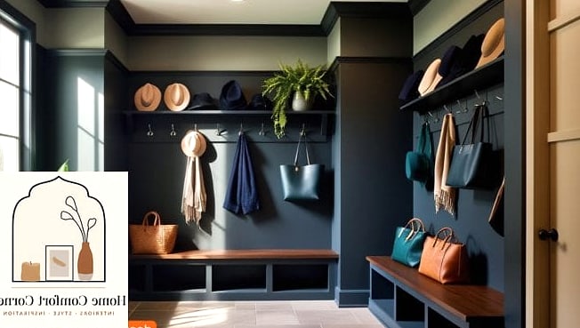 A Mudroom With Individual Cubbies Instead of a Bench