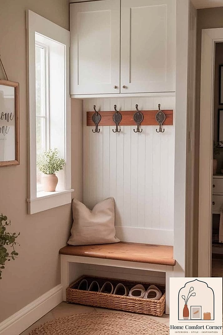 Mudroom Nook Under the Stairs