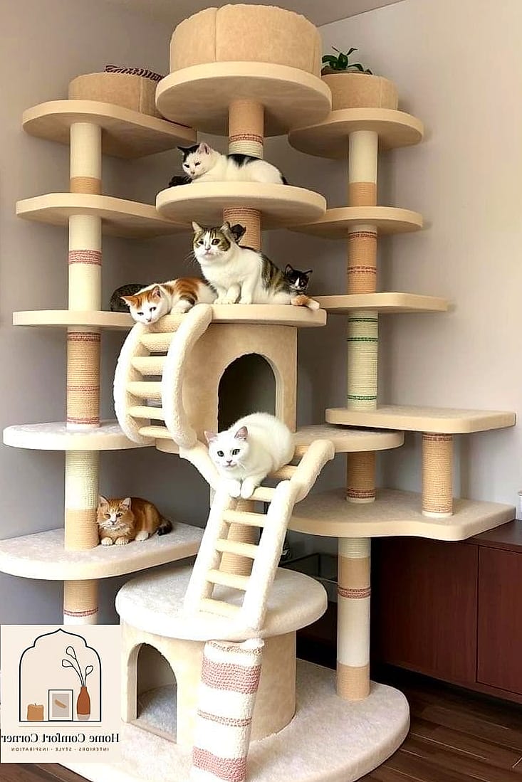 23 Stunning Cat Room Decor Ideas for Every Budget 24 A Multi-Level Catio Extension Off a Door or Window
