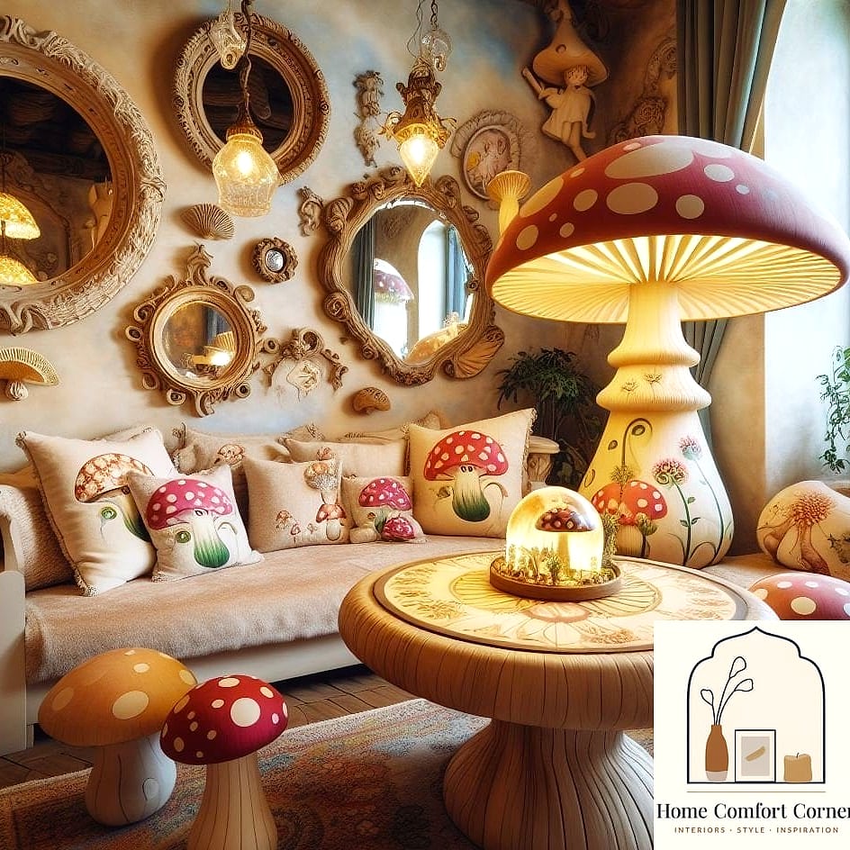 Mushroom Candles and Candle Holders