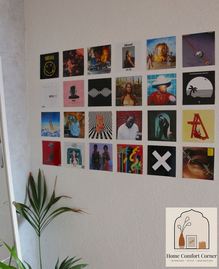 Music and Album Art in a Teen's Room