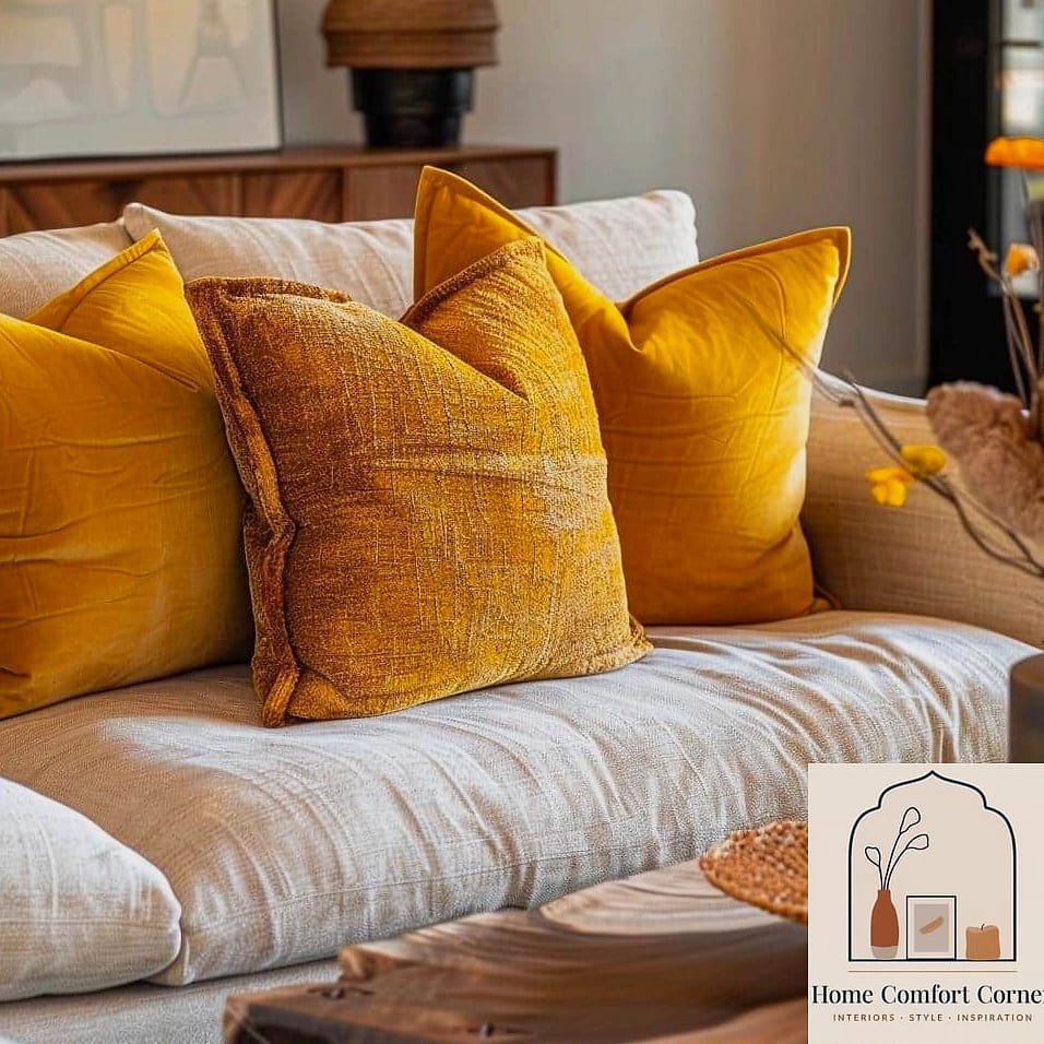 13 Yellow Room Decor Ideas That Are Both Stylish and Practical 5 Mustard Yellow Throw Pillows