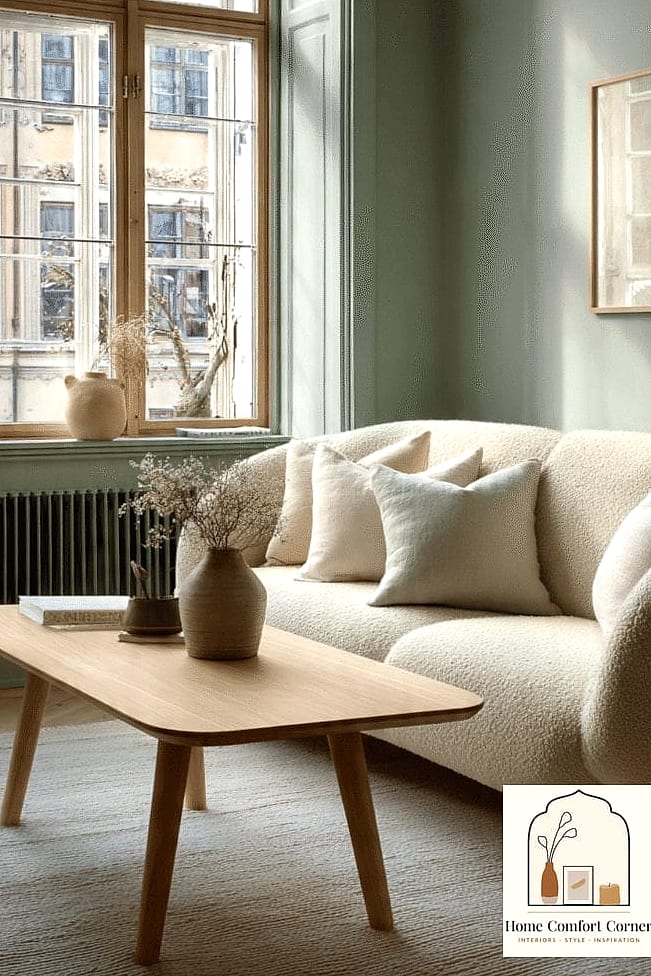 Muted Sage and Dusty Blue Accents