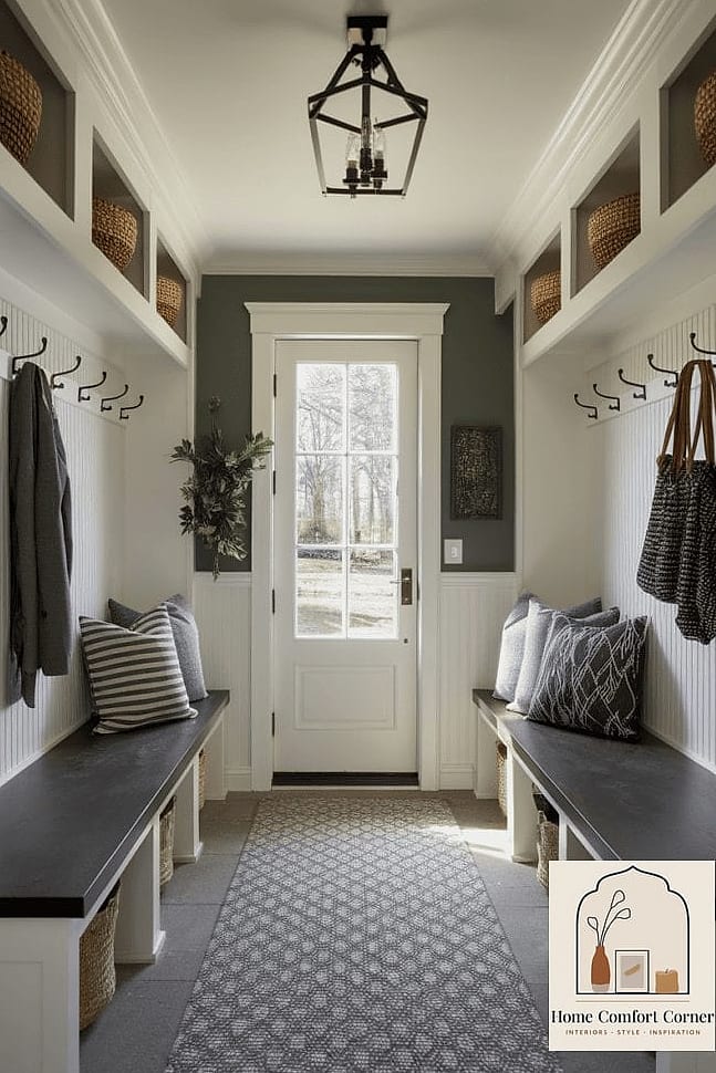 Narrow Coat Closet Makeover