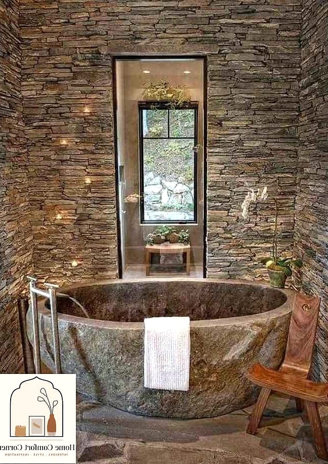 Natural Stone Bathroom Floor